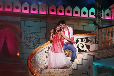 Roopal Tyagi and Ankit Gera perform on Zee TV Holi Mahotsav