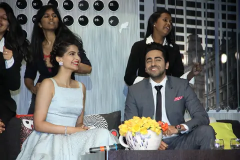 Ayushmann and Sonam at the interview conducted for YRF's next Marketing Executive