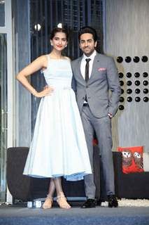 Ayushmann and Sonam at the interview conducted for YRF's next Marketing Executive