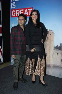 Ram Sampat and Sona Mohapatra at the launch of the Bollywood themed travel app by VisitBritain