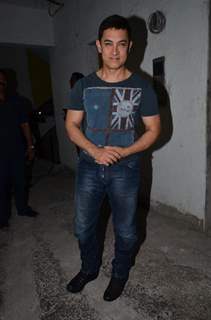 Aamir Khan at his 49th birthday with the Media