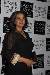 Shabana Azmi was at Lakme Fashion Week Summer Resort 2014 Day 4