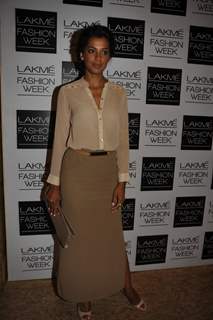 Mugdha Godse was at Lakme Fashion Week Summer Resort 2014 Day 4