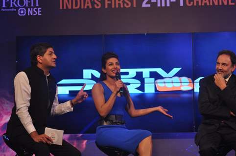 Priyanka Chopra was seen at the launch of NDTV's first 2-in-1 channel