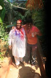 Satish Kaushik during Holi Celebrations