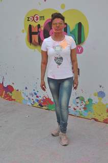 Rakhi Sawant at the Zoom Holi Party