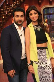 Raj Kundra and Shilpa Shetty on Comedy Nights with Kapil