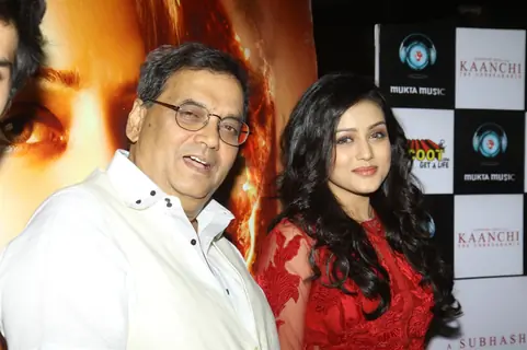Subhash Ghai and Mishti were at the Music Launch of 'Kaanchi'