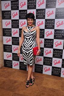 Mandira Bedi was at the Lakme Fashion Week Summer Resort 2014 Grand Finale