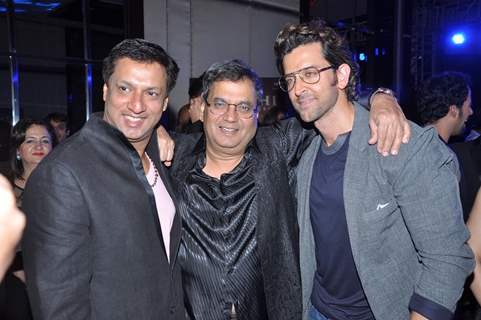 Madhur Bhandarkar, Subhash Ghai and Hrithik Roshan at the Music Launch of 'Kaanchi'