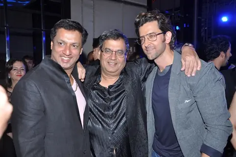 Madhur Bhandarkar, Subhash Ghai and Hrithik Roshan at the Music Launch of 'Kaanchi'