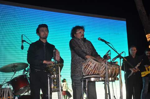 Sonu Nigam performs at the Music Launch of 'Jal'