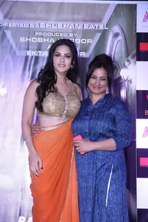 Sunny Leone with Divya Dutta at the Press Conference of Ragini MMS 2