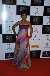 Usha Jadhav was at the L'Oreal Paris Femina Women Awards 2014