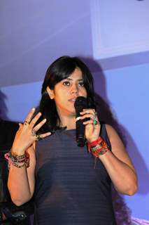 Ekta Kapoor at the launch of her new show - 'Kumkum Bhagya'