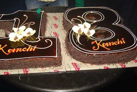 Kanchi Singh birthday cake