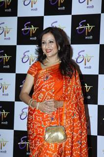 Kishori Shahane was at ETV Marathi's Grand Gudip Padwa