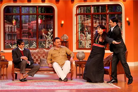 Big B and Boman Irani on Comedy Nights With Kapil