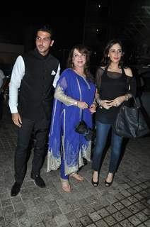 Zayed Khan with his family were at the Screening of Main Tera Hero