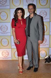 Raveena Tandon with her husband at the Launch of 'The Golden Era in India'