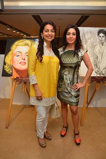 Juhi Chawla was at Nawaz Modi Singhania's art show