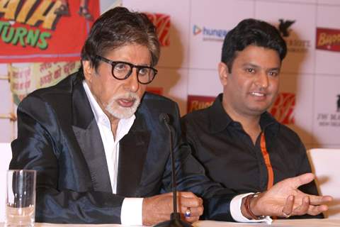 Amitabh Bachchan was at 'Bhoothnath Returns' - press conference in Delhi