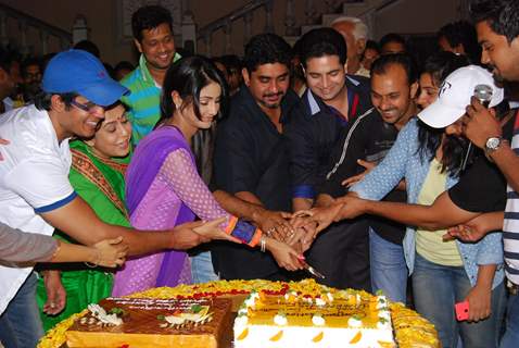 Yeh Ristha Kya Kehlata Hai team cuts the cake