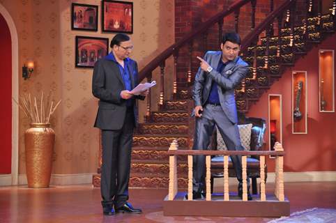 Rajat Sharma and Kapil Sharma on Comedy Nights With Kapil
