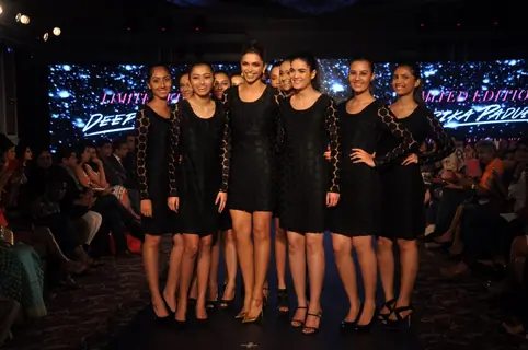 Deepika Padukone walks the ramp with her fans at the  launch