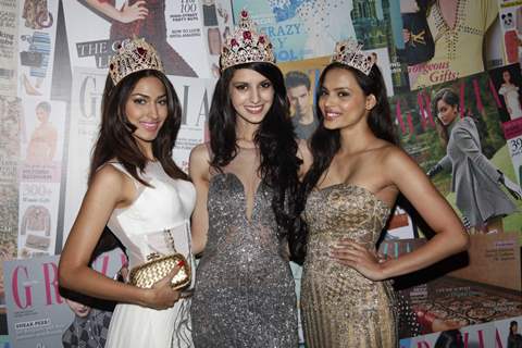 The winners of Femina Miss India at the Grazia Young Fashion Awards 2014