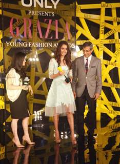 Shraddha Kapoor felicitated at the Grazia Young Fashion Awards 2014