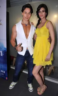 Tiger Shroff & Kriti Sanon at 'Whistle Bajja' song launch