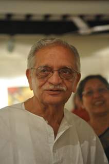 Gulzar at the Epic on Rock Shelters painting Exhibition