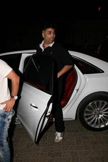 Karan Johar was seen at Bombay Velvet's wrap up party