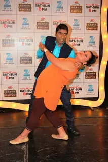 Bharti Singh and Raju Shrivastav at the launch of Zee TV's Gangs of Hasseepur'