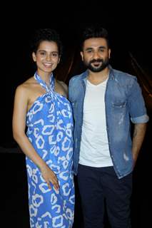 Kangana Ranaut and Vir Das was seen at the promotions of Revolver Rani