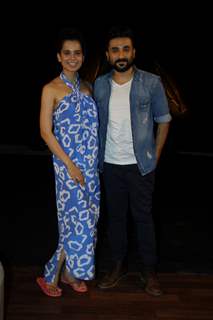 Kangana Ranaut and Vir Das at the promotions of Revolver Rani