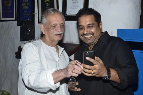 Gulzar at Siddharth Mahadevan's birthday bash