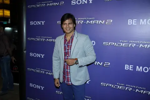 Vivek Oberoi meets Spiderman!