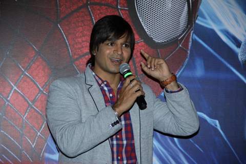 Vivek Oberoi meets Spiderman!