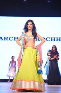 Amrita Rao at the charity fashion show 'Ramp for Champs'