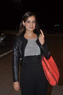 Celebrities at Mumbai airport leaving to attend IIFA