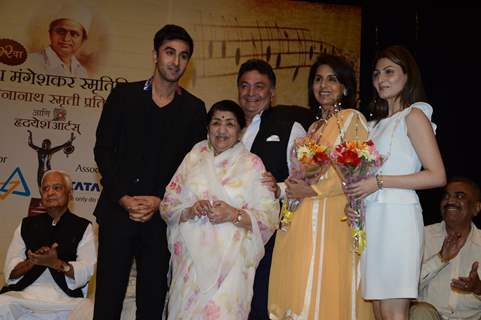 The Kapoor family at the 72nd Master Deenanath Mangeshkar Awards