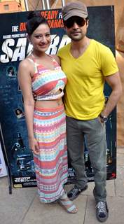 Rajeev Khandelwal & Madalsa Sharma at Waterkingdom to promote Samrat & Co.