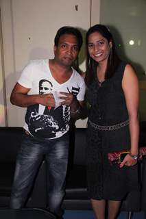 Sunil Pal was seen with his wife at Kishori Shahane's Birthday Party