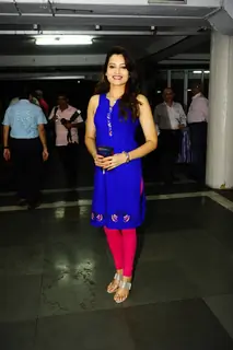 Samiksha Bhatnagar was seen at the Premiere of the play 'Hum Do Hamare Woh'