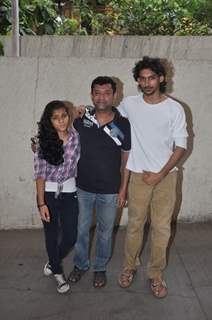 Ken Ghosh with his children at the Special Screening of Hawaa Hawaai