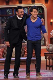 Jackie and Tiger Shroff promote Heropanti on Comedy Nights with Kapil