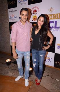 Anita Hassanandani with her husband was seen at The Success Party of BCL