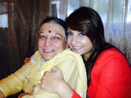 Urvashi Dholakia with her Mom